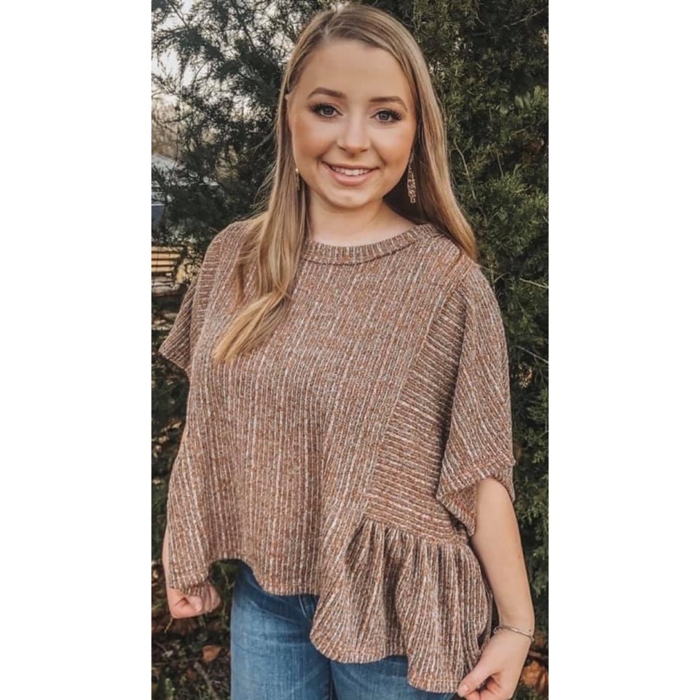 Peach Love California Blouse with Detailed Back